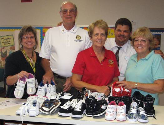 Donated Shoes Sugarmill Woods Rotary